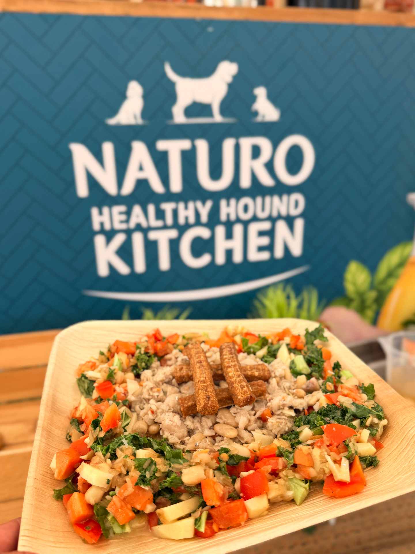 Our winning dish at the Naturo Healthy Hound Kitchen Ready Steady Cook Off